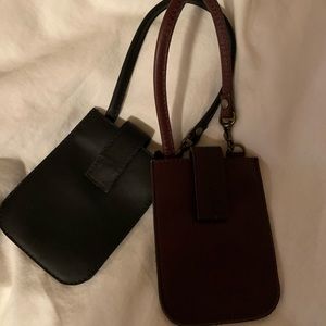 Two Hobo international pouches/phone carriers